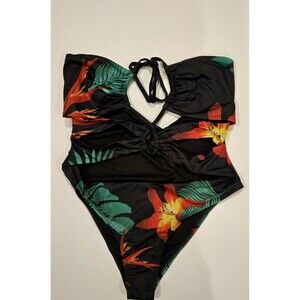 Frederick's of Hollywood Size 2X/3X Cabarita One Piece Cutout Swimsuit NWT